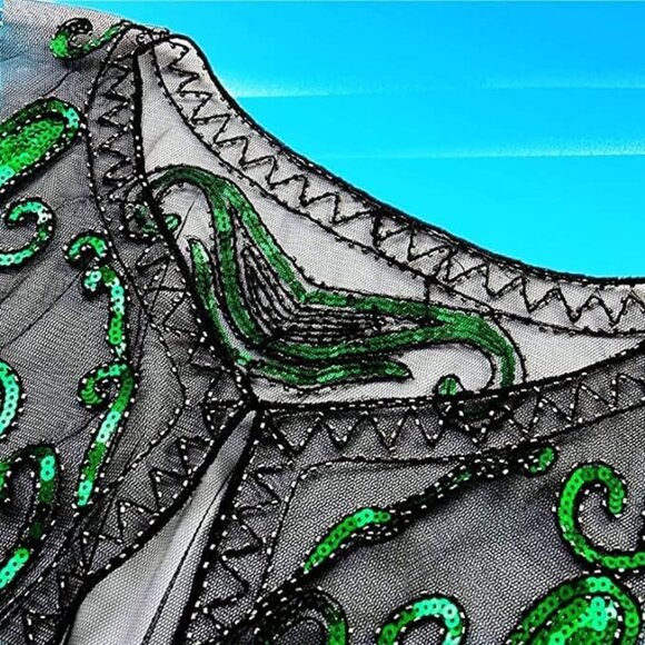 1920s Womens Sequin Beaded Evening Wrap Shawl for Wedding Party Dress - Picture 4 of 8